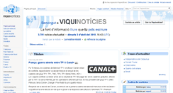 Desktop Screenshot of ca.wikinews.org