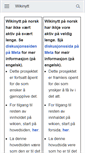 Mobile Screenshot of no.wikinews.org