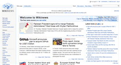 Desktop Screenshot of en.wikinews.org